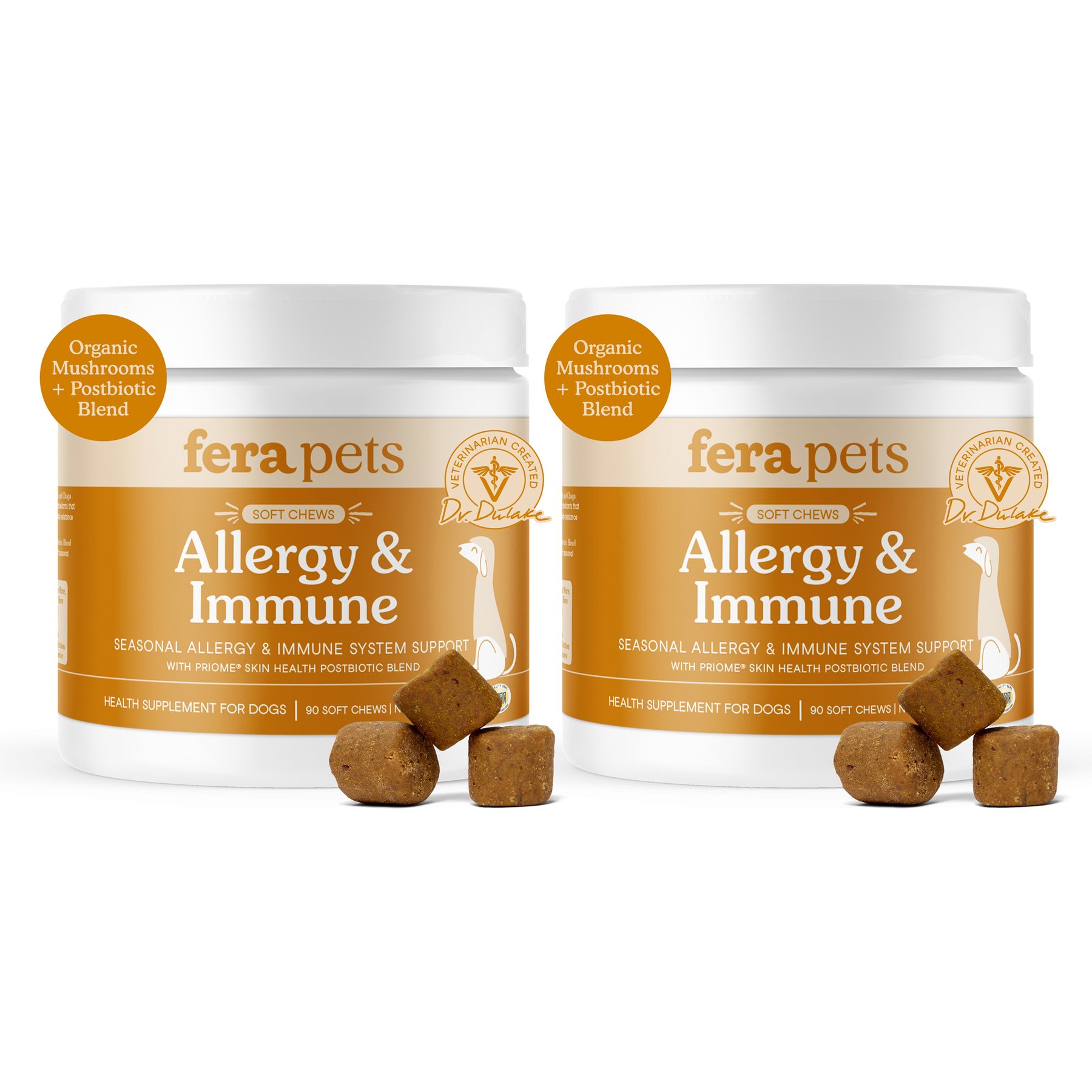 Fera Pets Allergy & Immune Support Soft Chew Supplement for Dogs, 180 count bundle