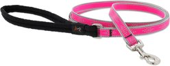 LupinePet Reflective Diamonds Small Dog & Cat Padded Handle Leash, Pink Diamond, Regular: 4-ft long, 1/2-in wide