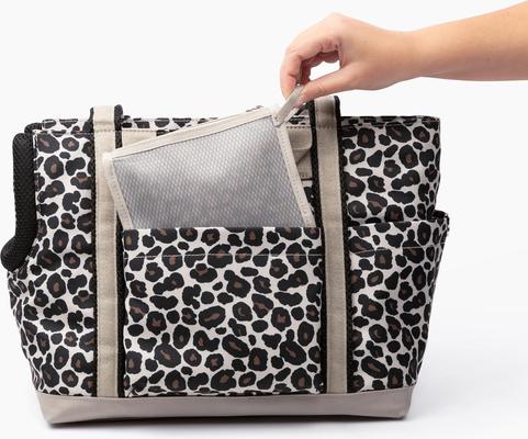 Show full view: Cleverpup Transit Gear Tote Dog Carrier, Leopard, Small slide 5 of 8