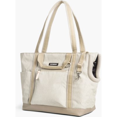 Cleverpup Cleverpup Transit Tote Dog Carrier, Sand, Medium