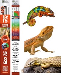 Reptile Systems Eco T5 Unit Zone 3 Reptile Lighting Kit 12%, 36-In, 39-watt