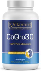 Rx Vitamins CoQ10 30 Softgels Heart Supplement for Cats & Dogs, 30 count