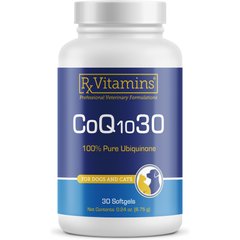 Rx Vitamins CoQ10 30 Softgels Heart Supplement for Cats & Dogs, 30 count