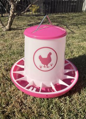 Show full view: Zylina Chicken Feeder, Fuchsia, 25-lb slide 5 of 8