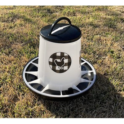Zylina Zylina Chicken Feeder, Black, 13-lb