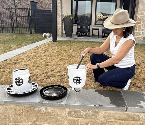 Show full view: Zylina Chicken Waterer, Black, 1.5-gal slide 4 of 8