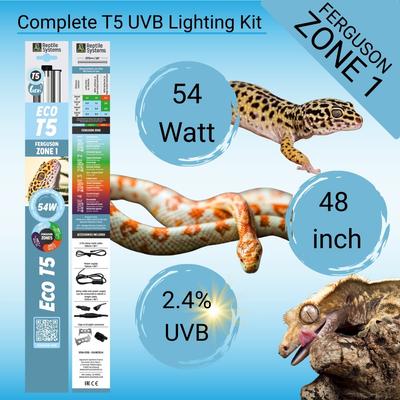 Show full view: Reptile Systems Eco T5 Unit Zone 1 Reptile Lighting Kit 2.4%, 48-In, 54-watt slide 2 of 9