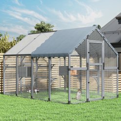 Coziwow Outdoor Walk-in Catio Cat Exercise Pen, Grey