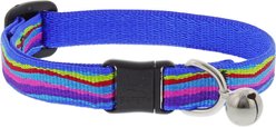 LupinePet Popular Picks Original Design Ripple Creek Breakaway Buckle Safety Cat Collar with Bell, One Size: 8 to 12 in, 1/2-in wide