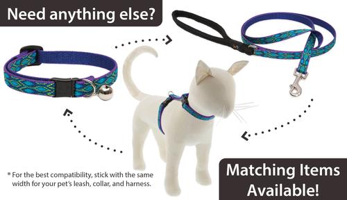 Show full view: LupinePet Popular Picks Original Design Rain Song Breakaway Buckle Safety Cat Collar with Bell, One Size: 8 to 12 in, 1/2-in wide slide 7 of 8