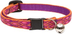LupinePet Popular Picks Original Design Alpen Glow Breakaway Buckle Safety Cat Collar with Bell, One Size: 8 to 12 in, 1/2-in wide
