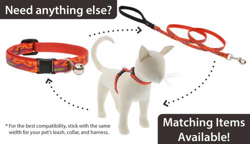 Show full view: LupinePet Nature Inspired Original Design Go Go Gecko Breakaway Buckle Safety Cat Collar with Bell, One Size: 8 to 12 in, 1/2-in wide slide 4 of 5
