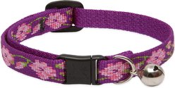 LupinePet Nature Inspired Original Design Rose Garden Breakaway Buckle Safety Cat Collar with Bell, One Size: 8 to 12 in, 1/2-in wide