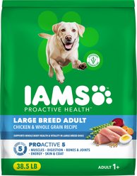 Iams Proactive Health Large Breed Adult with Real Chicken Dry Dog Food, 38.5-lb bag