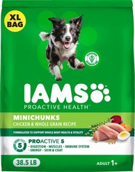 Iams Proactive Health Minichunks with Real Chicken & Whole Grains Dry Dog Food, 38.5-lb bag