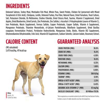 Show full view: Nulo Freestyle Grain-Free Salmon & Peas Recipe Dry Dog Food, 26-lb bag slide 9 of 12