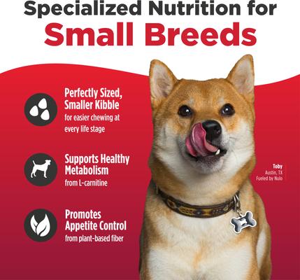 Show full view: Nulo Freestyle Salmon & Red Lentils Small Breed Grain-Free Dry Dog Food, 14-lb bag slide 4 of 11