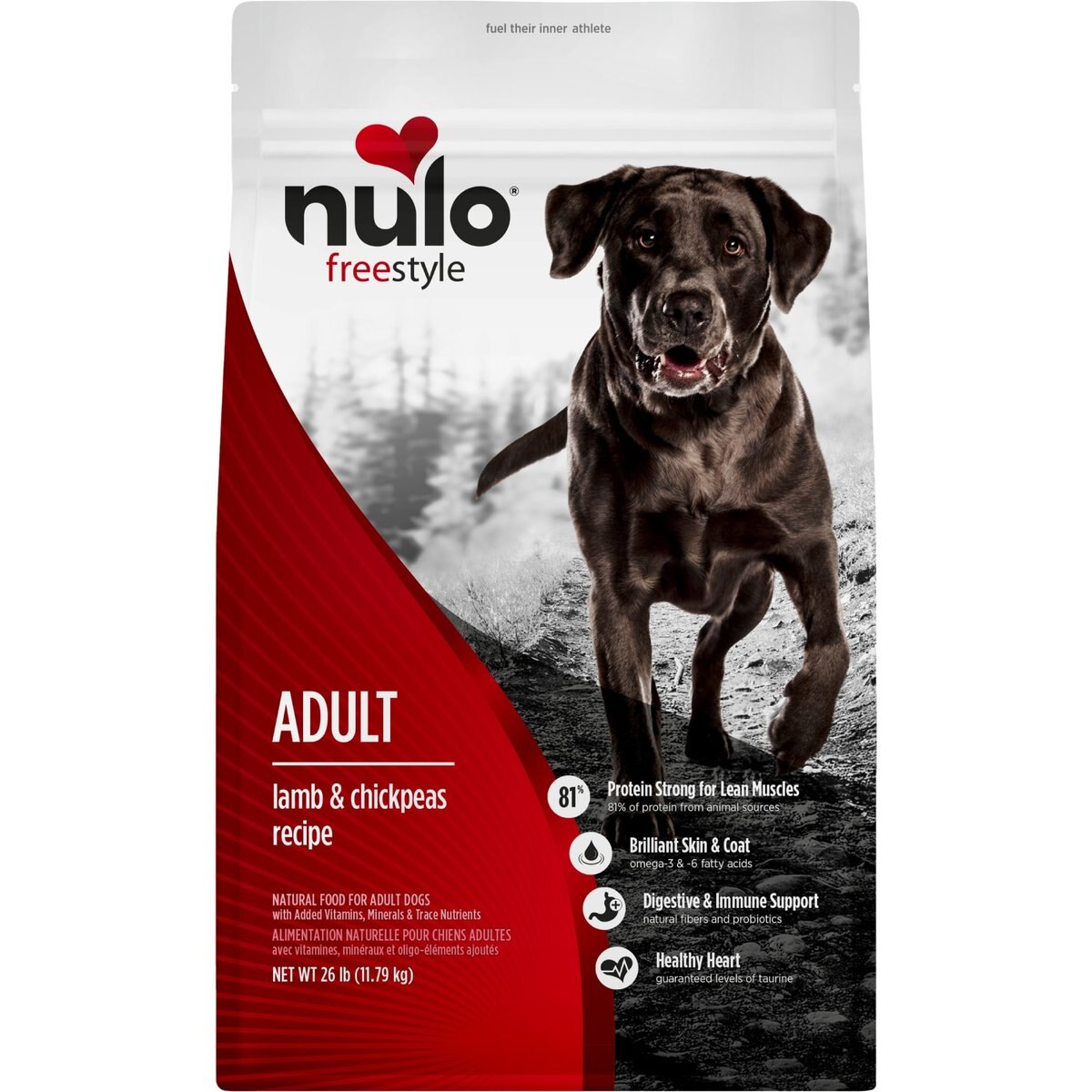 Nulo Freestyle Grain-Free Lamb & Chickpeas Recipe Dry Dog Food, 26-lb bag