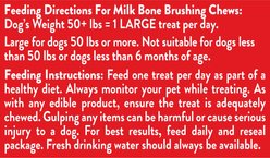 Milk-Bone Brushing Chews Fresh Mint Flavor Daily Dental Large Dog Treats, 18 count slide 2 of 9