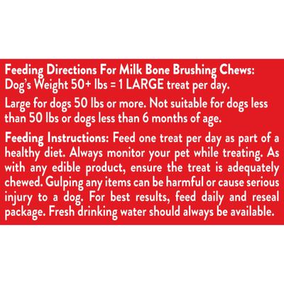 Show full view: Milk-Bone Brushing Chews Large Fresh Mint Flavor Daily Dental Dog Treats, 18 count slide 8 of 12