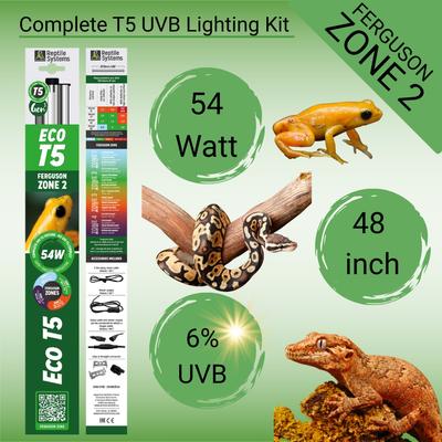 Show full view: Reptile Systems Eco T5 Unit Zone 2 Reptile Lighting Kit 6%, 48-In, 54-watt slide 2 of 9