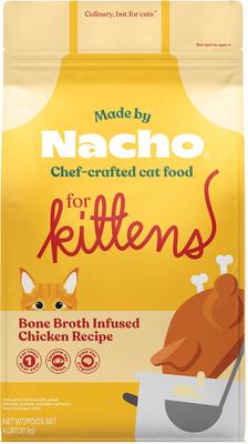 Made by Nacho Cage-Free Chicken, Chicken Liver & Bone Broth Recipe Kittens Dry Cat Food