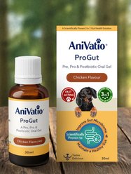 AniVatio ProGut Chicken Flavored Oral Gel Digestive Aid for Dogs, 30-mL bottle