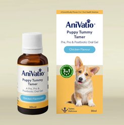 AniVatio Chicken Flavored Oral Gel Tummy Tamer Digestive Aid for Puppy Dogs, 30-mL bottle