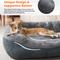 Show in main carousel: JOEJOY Square Washable Bolster Dog Bed, Grey, Medium: 30 x 24 x 9-in slide 4 of 8