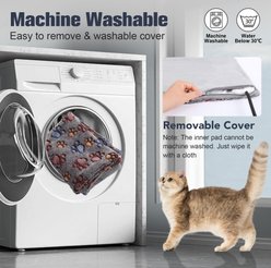 Decflow Waterproof Indoor 11 Adjustable Temperature with Timer Dog & Cat Heating Pad with Chew Resistant Cord Paw, Grey, Small: 18 × 18-in slide 2 of 7