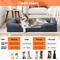 Show in main carousel: JOEJOY Memory Foam Calming Orthopedic Bolster Dog Bed with Removable Cover, Dark Grey, Large: 35 x 25 x 6.5-in slide 5 of 8