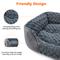 Show in main carousel: JOEJOY Calming Washable Square Bolster Dog Sofa Bed, Grey, XX-Large: 42 x 30 x 10-in slide 5 of 8