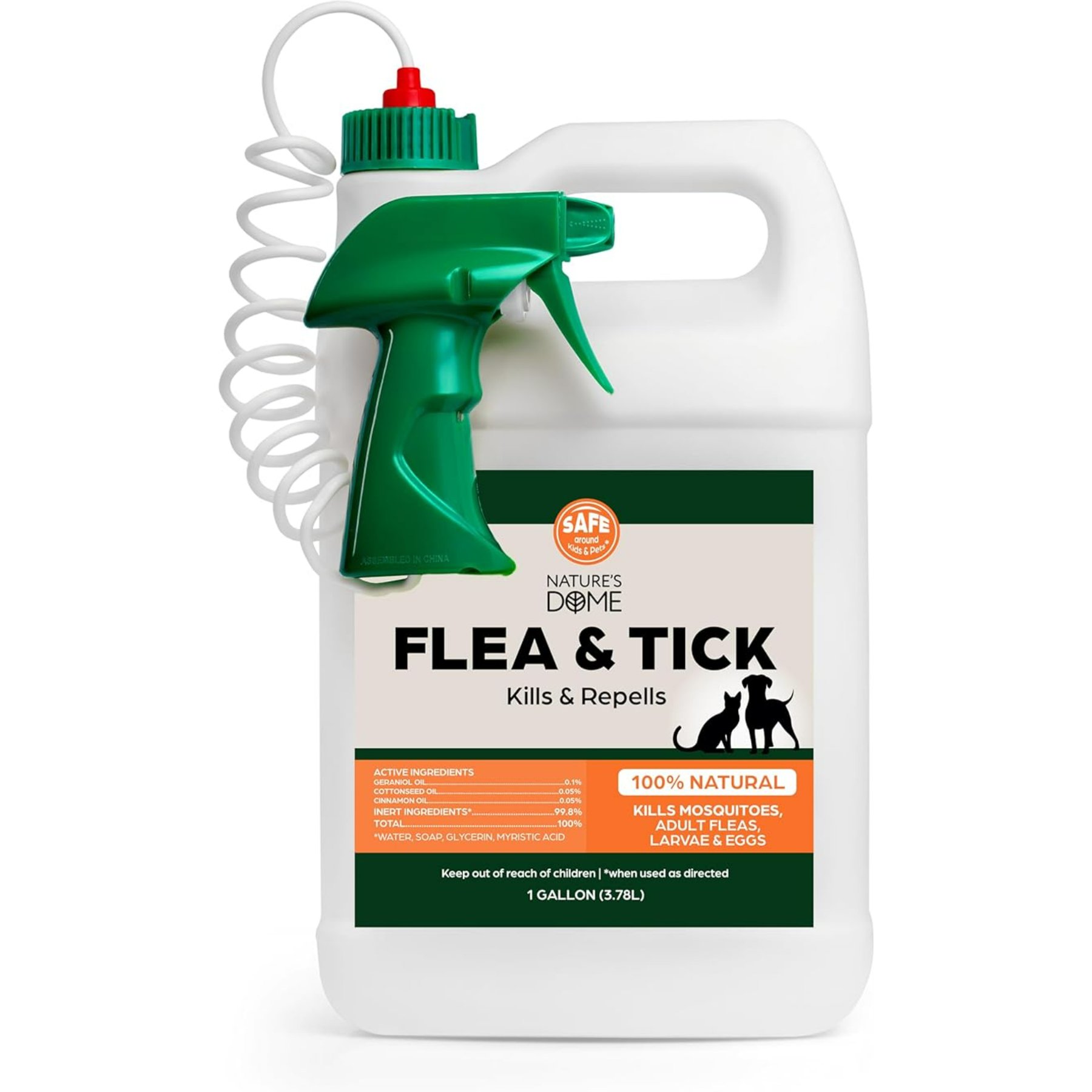 Nature’s Dome Outdoor Flea & Tick Spray for Dogs, 1-gal bottle