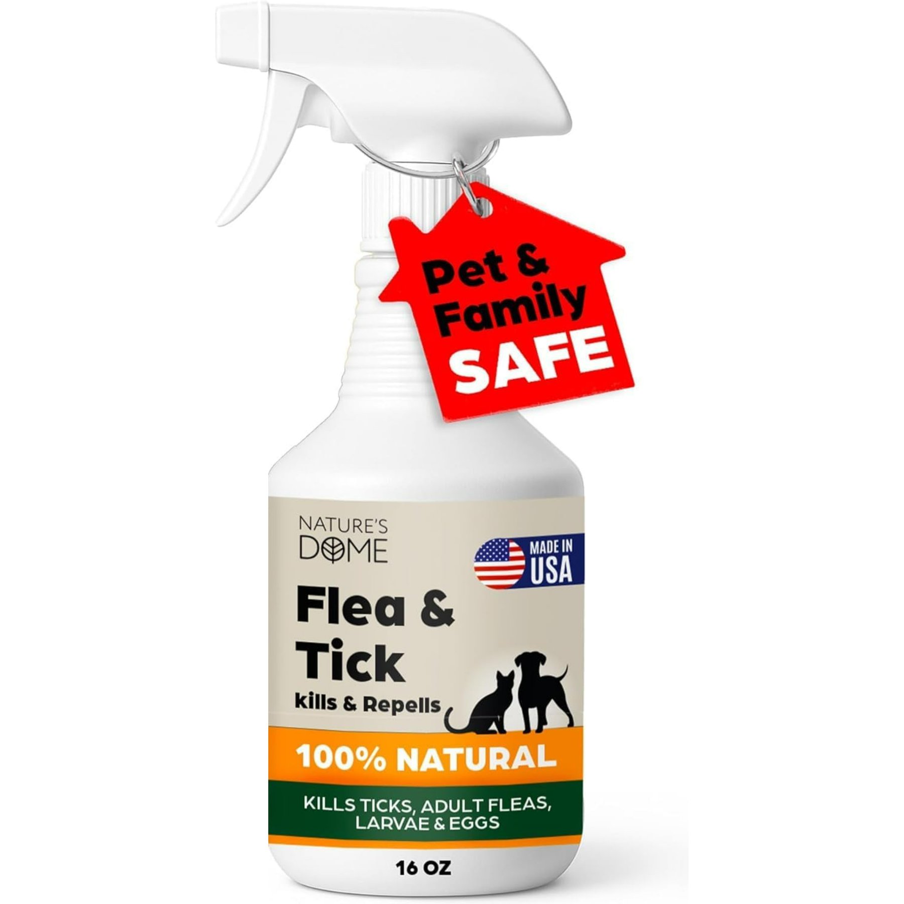 Nature’s Dome Outdoor Flea & Tick Spray for Dogs, 16-fl oz bottle