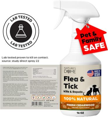 Show full view: Nature’s Dome Cedarwood Flea & Tick Spray for Dogs, 16-fl oz bottle slide 2 of 6