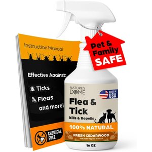 Nature’s Dome Cedarwood Flea & Tick Spray for Dogs, 16-fl oz bottle