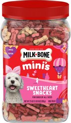 Milk-Bone Sweetheart Snacks Mini’s Dog Treats, 25-oz canister