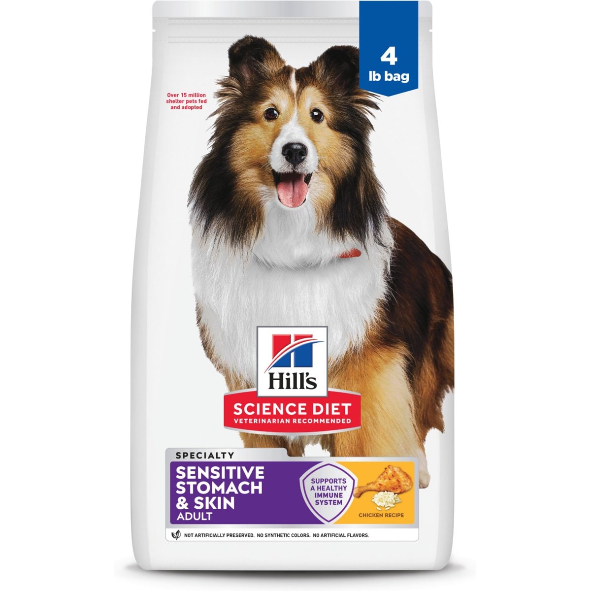 Hill's Science Diet Adult Sensitive Stomach & Skin Dry Dog Food, 4-lb