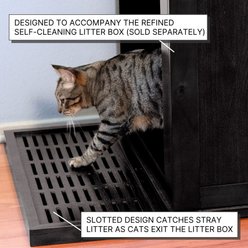 The Refined Feline Self Cleaning Litter Box Catch, Mahogany slide 2 of 5