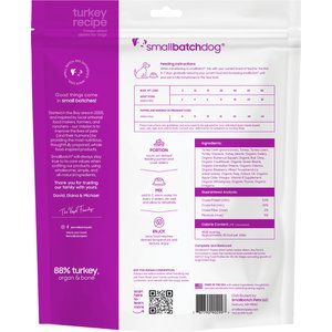 Smallbatch Pets Turkey Freeze-Dried Raw Sliders Grain-Free Dry Dog Food, 25-oz bag