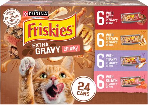 Friskies Extra Gravy Chunky Variety Pack Canned Cat Food