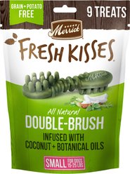 Merrick Fresh Kisses Infused with Coconut Oil & Botanicals Small Dental Dog Treats, 9 count
