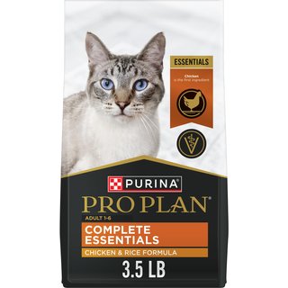 Purina Pro Plan Chicken & Rice Formula with Probiotics High Protein Cat Food, 3.5-lb bag slide 1 of 9