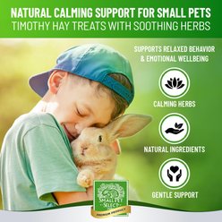 Small Pet Select Care Natural High Fiber Timothy Hay Based Calming Support Treat Supplement for Smallpets, Brown, 4.2-oz bag slide 2 of 8