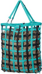 Tough1 Slow Feed Web Hay Horse Feeder, 33-in long, 1-in wide, Teal