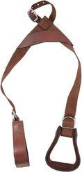 Tough1 Youth Nylon Slip-On Horse Stirrup Set, Brown, 8 x 5 1/2 x 4 1/2-in