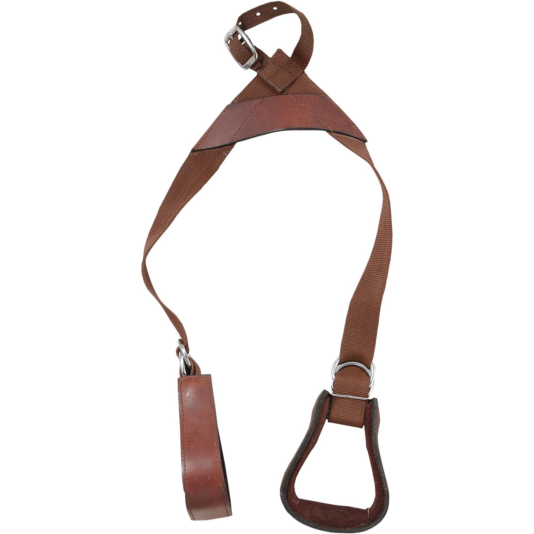 Tough1 Youth Nylon Slip-On Horse Stirrup Set, Brown, 8 x 5 1/2 x 4 1/2-in