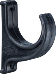 Tough1 Horse Rubber Hook, Black, 4 x 3-in