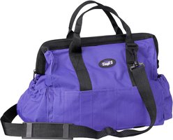 Tough1 Zip Top Horse Grooming Tote, Large: 14 x 10-in, Purple