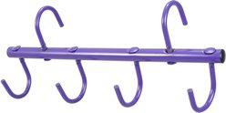 Tough1 Portable 4-Hook Horse Tack Rack, 17 x 2-in, Purple